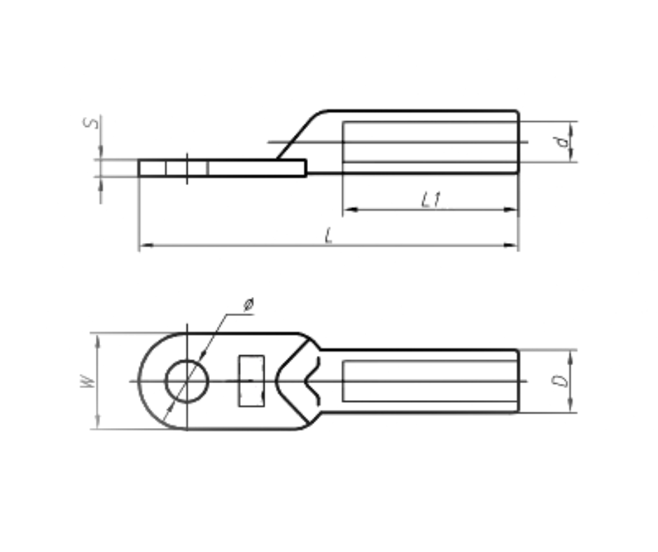 Ծայրակալ պղնձե DT-10 SED